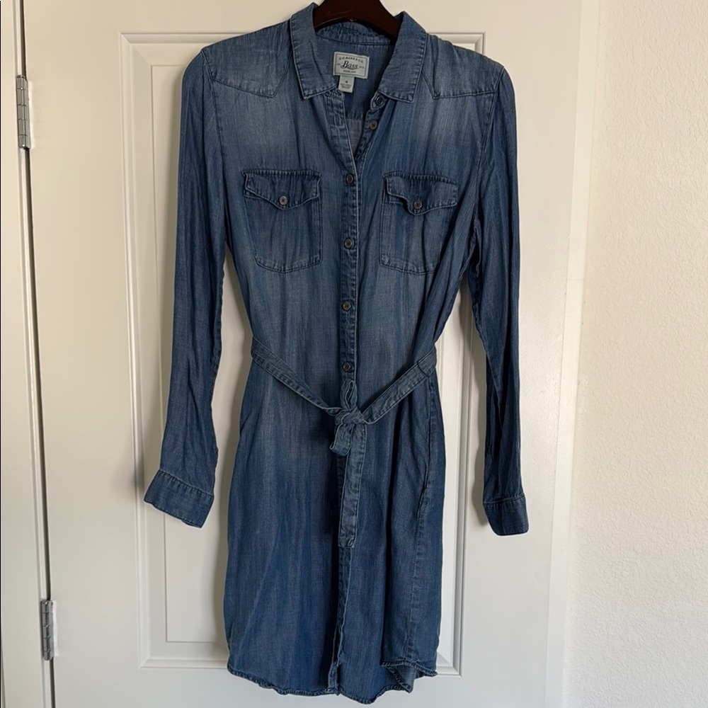 Denim Blue Shirt Dress